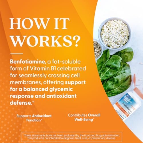 Doctor's Best Benfotiamin 300 mit BenfoPure – Unterstützt einen gesunden Glukosestoffwechsel, Non-GMO, vegan, glutenfrei, sojafrei, 300 mg, 60 vegane Kapseln