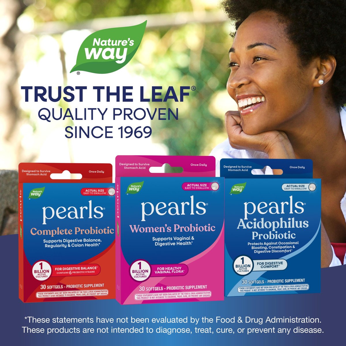 Nature's Way Probiotic Pearls für Frauen – Unterstützt Vaginal- und Verdauungsgesundheit*, 1 Milliarde lebende Kulturen, schützt vor gelegentlichen Blähungen und Verstopfung*, leicht zu schluckende Softgels, 30 Stück