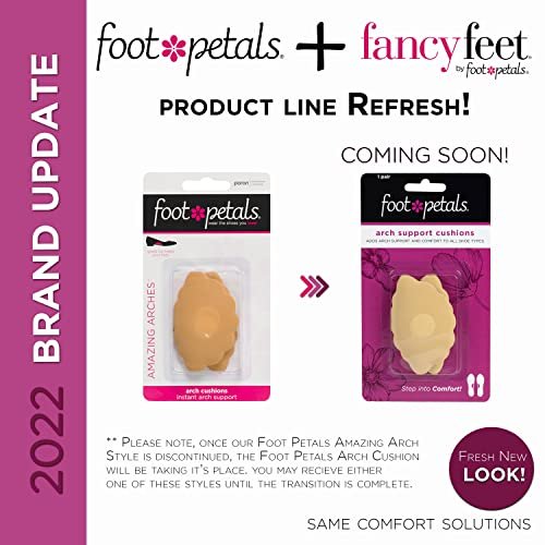 Foot Petals Arch Support Cushion – Fußgewölbe-Stützeinlage für Damen – Reduziert Fußermüdung – für High Heels, Pumps, Stiefel, Keile, Ballerinas, Sandalen – Khaki