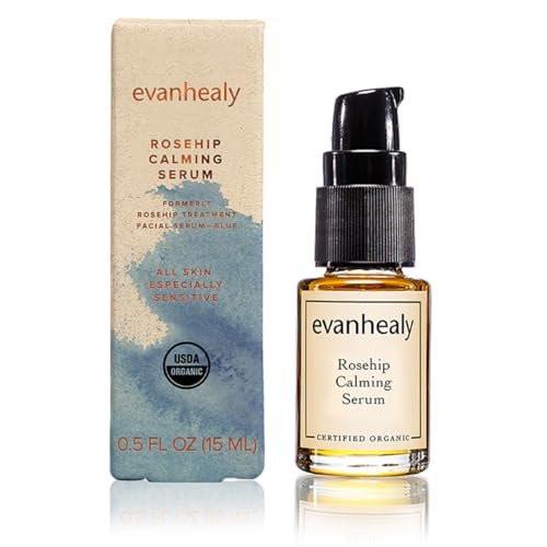 evanhealy Rosehip Calming Serum – Beruhigendes Gesichtsöl für empfindliche Haut mit biologischen ätherischen Ölen