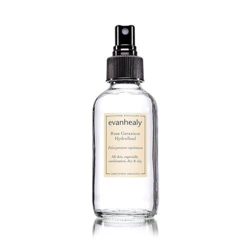 evanhealy Rose Geranium HydroSoul – Kupferdestilliertes Bio-Gesichtswasser für alle Hauttypen