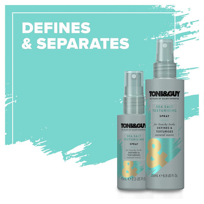 Toni & Guy Casual Sea Salt Spray 6,8 oz – Für lässige Strandwellen und Textur