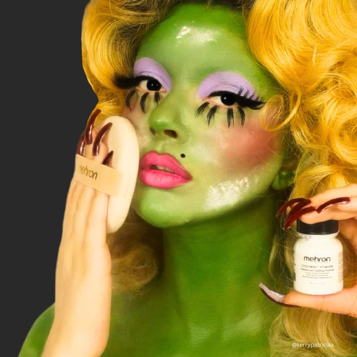 Mehron Makeup Colorset Puder – Transparenter Fixierpuder für Special Effects, Halloween & Film – 60 g