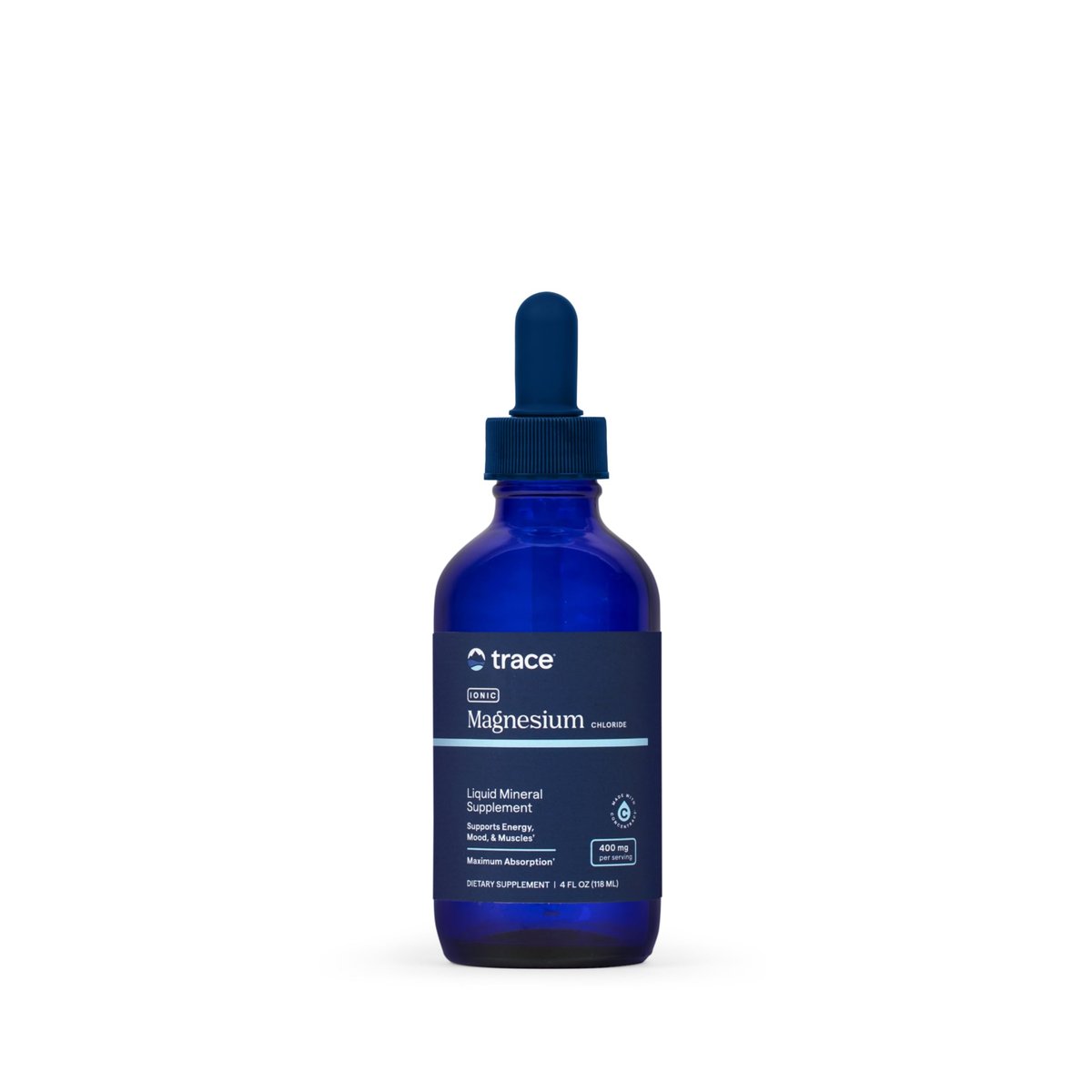 Trace Minerals Flüssiges Ionisches Magnesium 400 mg, 118 ml – Hochdosiertes Magnesiumpräparat für schnelle Aufnahme