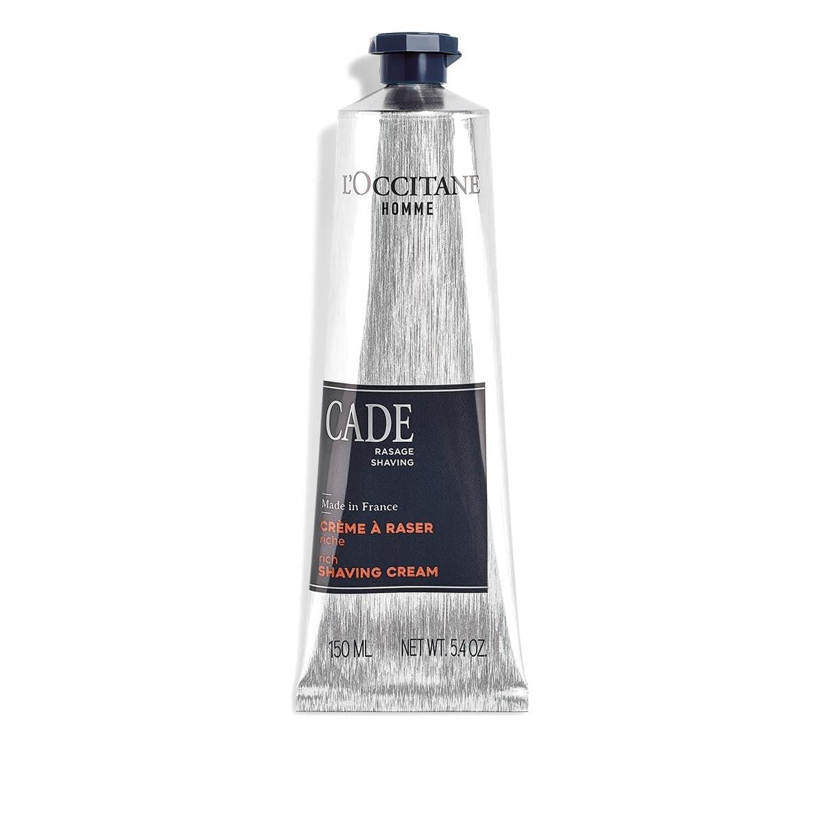 L'OCCITANE Cade Rasiercreme: Reichhaltiger, cremiger Schaum für eine sanfte Rasur mit Sheabutter – Reduziert Spannungsgefühl und Hautirritationen, hergestellt in Frankreich