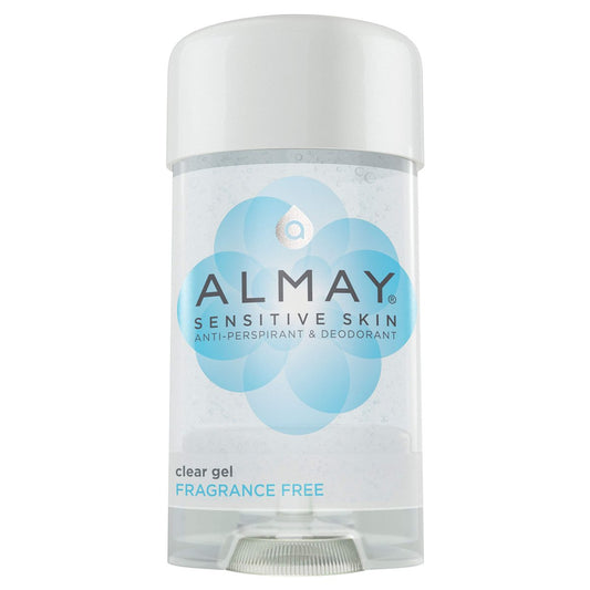 Almay Sensitive Skin Clear Gel Anti-Transpirant & Deodorant, Duftfrei, 2,25 oz (4er-Pack)