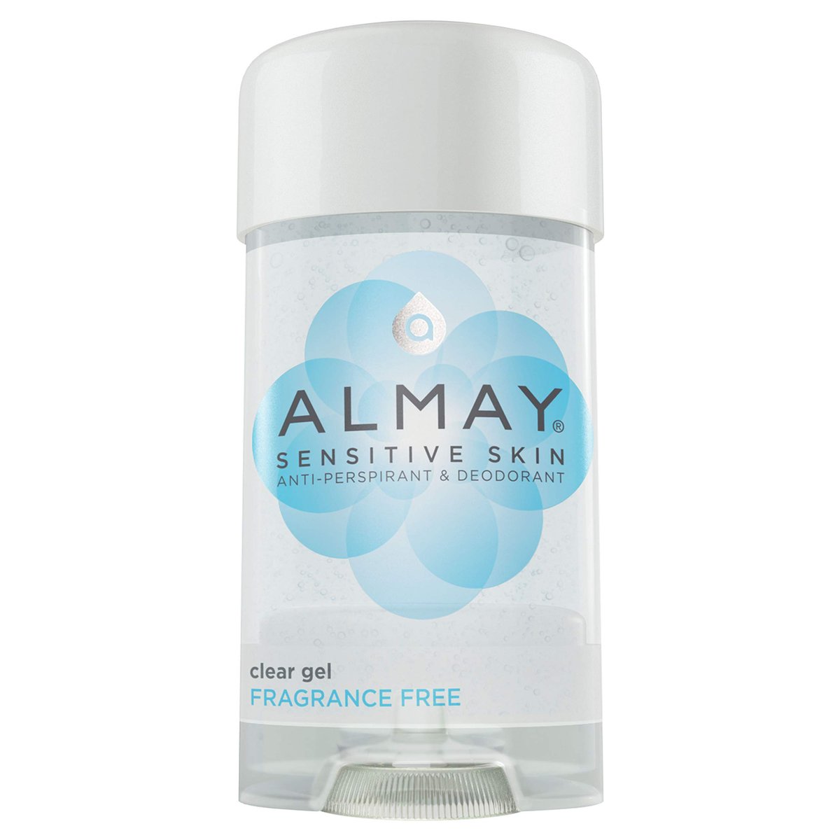 Almay Sensitive Skin Clear Gel Anti-Transpirant & Deodorant, Duftfrei, 2,25 oz (4er-Pack)