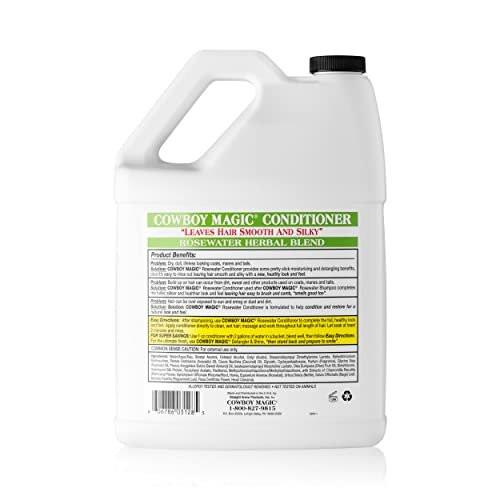Cowboy Magic Rosewater Conditioner Gallon – Pflegender Rosenspülung für seidig glattes Haar, 3,8 Liter