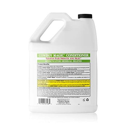 Cowboy Magic Rosewater Conditioner Gallon – Pflegender Rosenspülung für seidig glattes Haar, 3,8 Liter