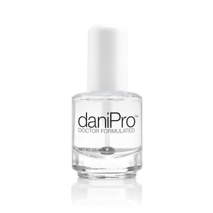 daniPro Doctor-Formulierte Klarlack Basis-Nagellack, 0,5 oz – Nagelbasis mit Undecylensäure, Vitaminen & Biotin für stärkere, gesündere Nägel, hergestellt in USA