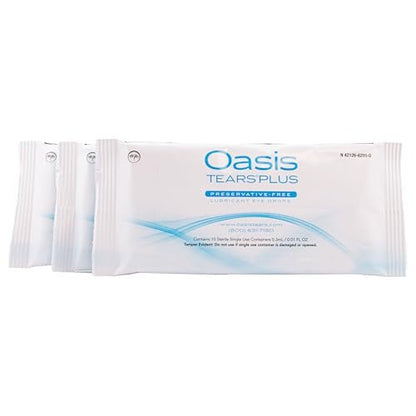 Oasis TEARS PLUS Konservierungsmittelfreie Augentropfen, 30 Einzeldosen, 0,3 ml