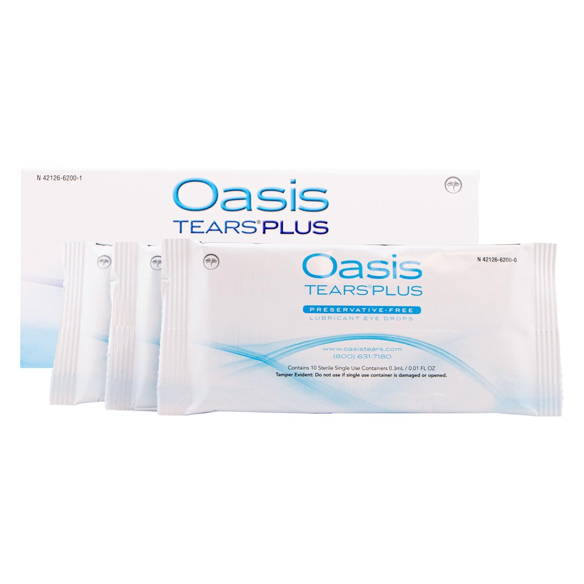 Oasis TEARS PLUS Konservierungsmittelfreie Augentropfen, 30 Einzeldosen, 0,3 ml