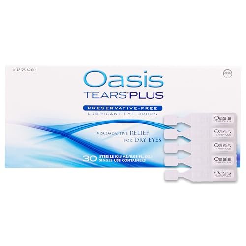 Oasis TEARS PLUS Konservierungsmittelfreie Augentropfen, 30 Einzeldosen, 0,3 ml