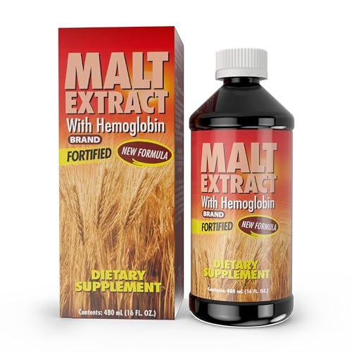 Malz- und Hämoglobinextrakt – Nahrungsergänzungsmittel für Energie und Vitalität (16,23 Fl Oz / 1er-Pack)