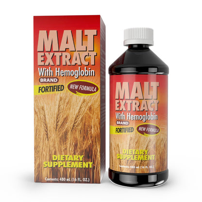 Malz- und Hämoglobinextrakt – Nahrungsergänzungsmittel für Energie und Vitalität (16,23 Fl Oz / 1er-Pack)
