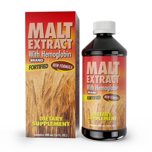 Malz- und Hämoglobinextrakt – Nahrungsergänzungsmittel für Energie und Vitalität (16,23 Fl Oz / 1er-Pack)