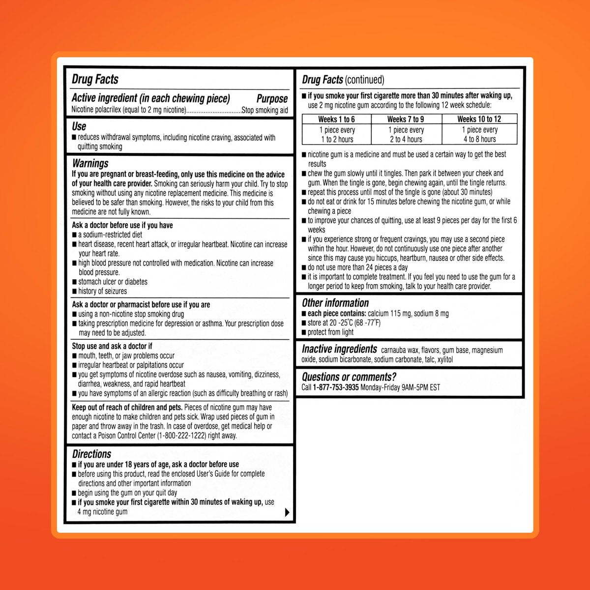 Rugby Polacrilex 2mg Nikotinkaugummi - Minzgeschmack, Raucherentwöhnung und Dampfen-Entwöhnungshilfe, Zuckerfrei, 110 Stück (1er-Pack)