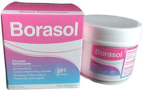 Borasol Antiseptisches Puder – Erfrischendes Deodorant & Intimwaschmittel 118 ml