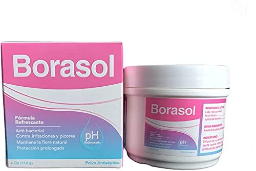 Borasol Antiseptisches Puder – Erfrischendes Deodorant & Intimwaschmittel 118 ml