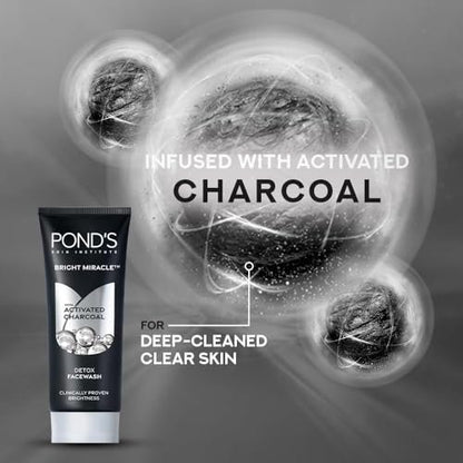 POND'S Bright Miracle Gesichtsreinigung mit Aktivkohle, 100 g