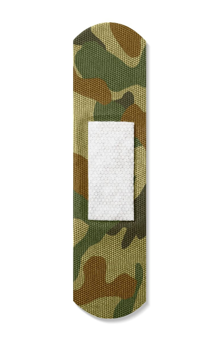 CURAD Green Camo Flex-Fabric Haftverband, 1,9 cm x 7,6 cm, 25 Stück