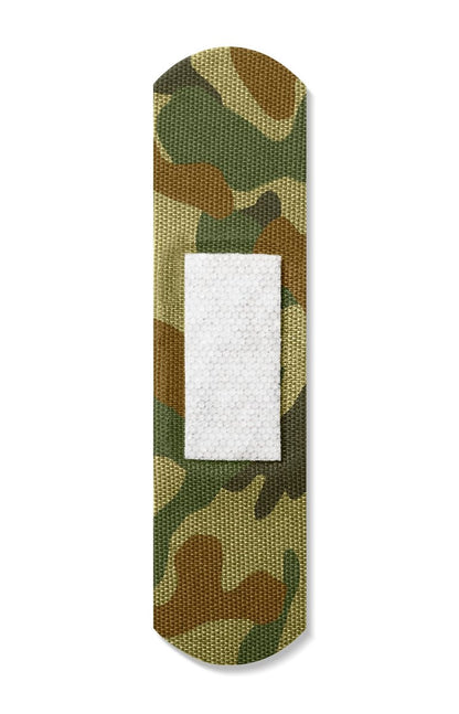 CURAD Green Camo Flex-Fabric Haftverband, 1,9 cm x 7,6 cm, 25 Stück