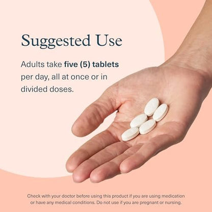 Youtheory Marine Collagen Tabletten – 2.500 mg Fischkollagen-Peptide mit Vitamin A, C, E, B6 & B12 – Unterstützt Gelenk- und Nagelgesundheit* – Hochabsorbierbar – 160 Tabletten (32-Tage-Vorrat)