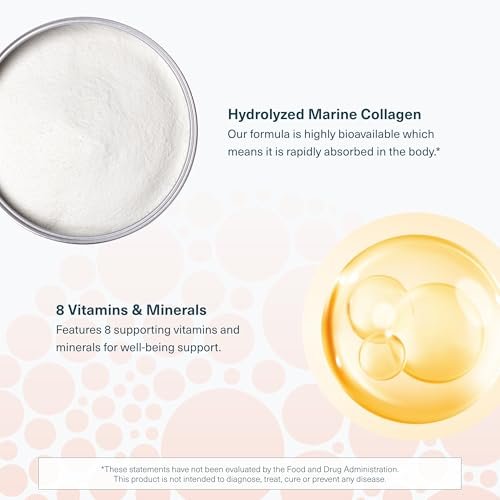 Youtheory Marine Collagen Tabletten – 2.500 mg Fischkollagen-Peptide mit Vitaminen A, C, E, B6 & B12 – Unterstützt Gelenk- und Nagelgesundheit* – Hoch absorbierbar – 290 Tabletten (58-Tage-Vorrat)