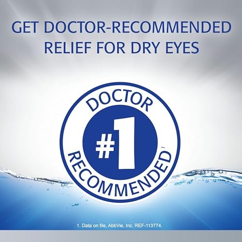 Refresh Optive Advanced Befeuchtende Augentropfen Künstliche Tränen, 0,33 fl oz (10 ml), 1 Stück
