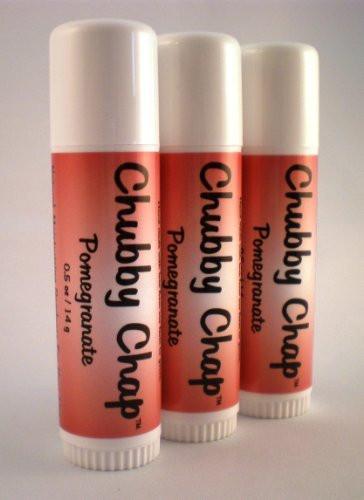 Chubby Chap Lippenbalsam Granatapfel - 0,5 oz (14 g) - Feuchtigkeitsspendender und pflegender Lip Balm
