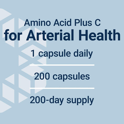 Life Extension L-Arginin Kapseln, 700 mg, mit Vitamin C & Aminosäure für optimale arterielle Gesundheit, Unterstützung von Herz & Immunsystem, gesundes Gewebe & Knochen, glutenfrei, nicht gentechnisch verändert, 200 Kapseln