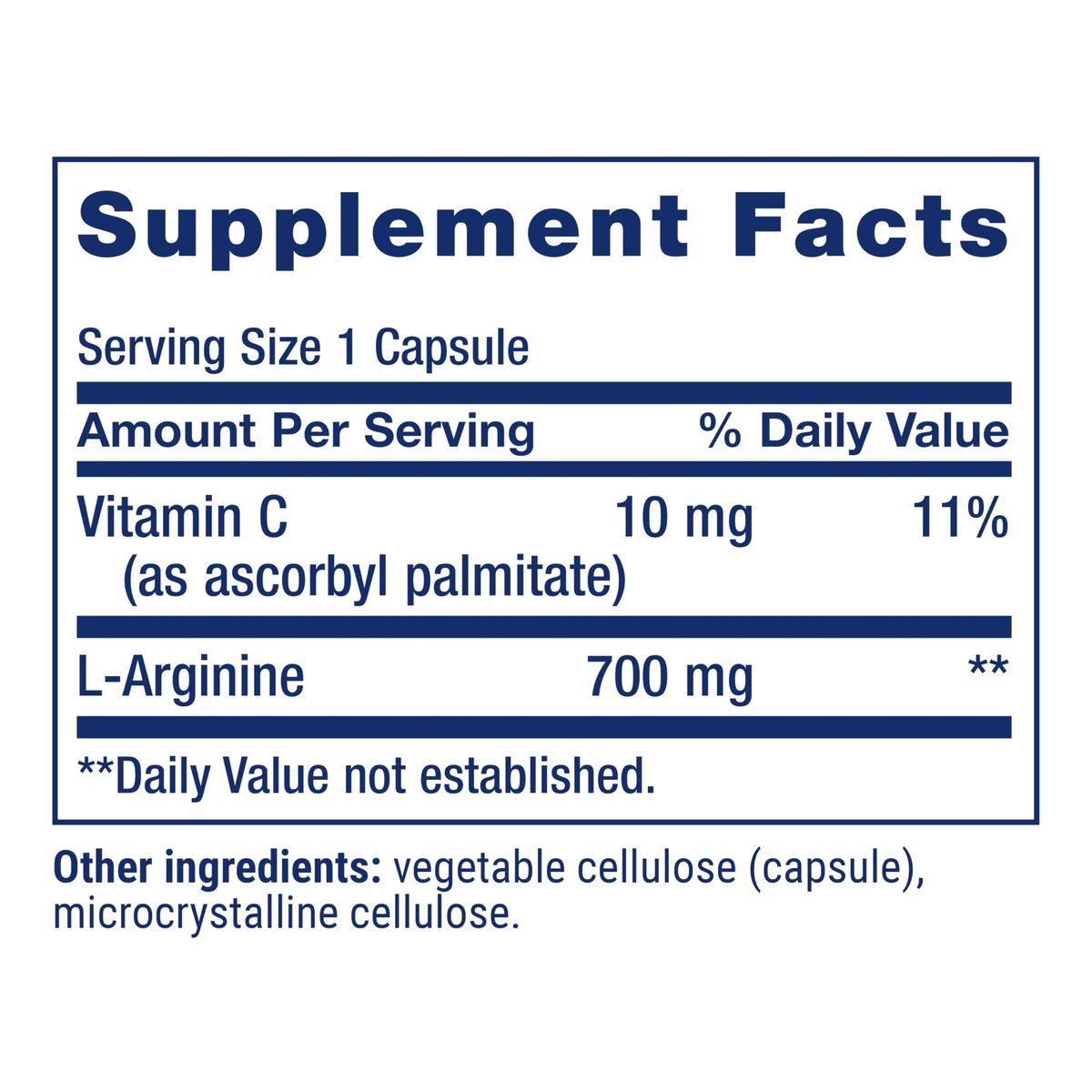 Life Extension L-Arginin Kapseln, 700 mg, mit Vitamin C & Aminosäure für optimale arterielle Gesundheit, Unterstützung von Herz & Immunsystem, gesundes Gewebe & Knochen, glutenfrei, nicht gentechnisch verändert, 200 Kapseln