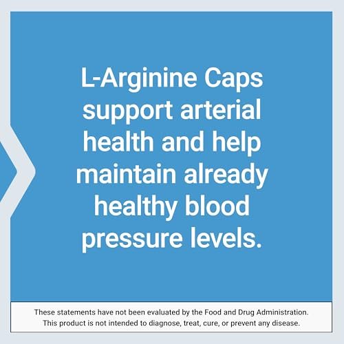 Life Extension L-Arginin Kapseln, 700 mg, mit Vitamin C & Aminosäure für optimale arterielle Gesundheit, Unterstützung von Herz & Immunsystem, gesundes Gewebe & Knochen, glutenfrei, nicht gentechnisch verändert, 200 Kapseln