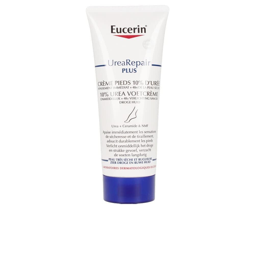 Eucerin UreaRepair Plus Fußcreme 10% Urea 100ml - Intensive Pflege für trockene und rissige Füße