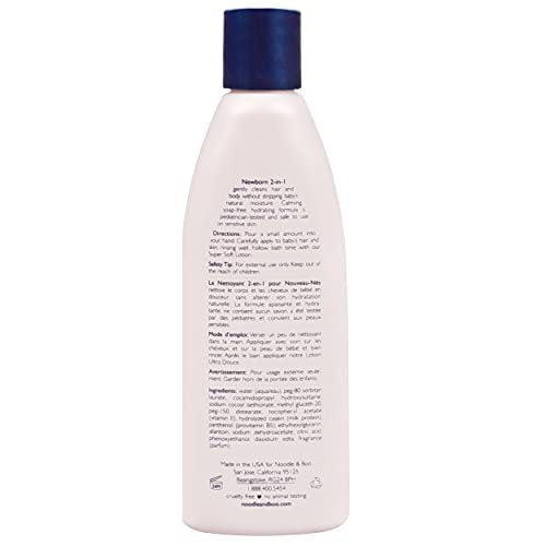 Noodle & Boo 2-in-1 Haarbad & Körperwaschgel für Neugeborene, Tränenfrei & Hypoallergen, 237 ml