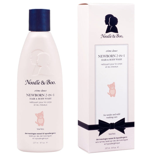 Noodle & Boo 2-in-1 Haarbad & Körperwaschgel für Neugeborene, Tränenfrei & Hypoallergen, 237 ml