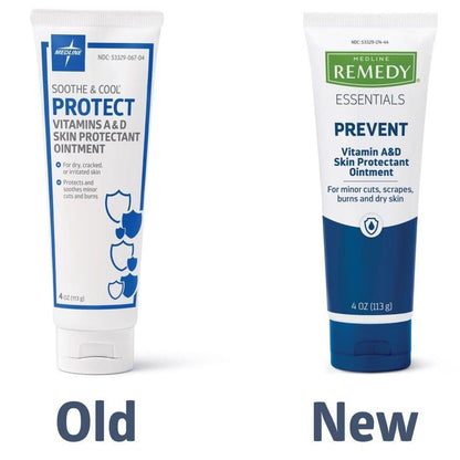 Medline Soothe & Cool Vitamin A & D Hautschutzsalbe, unparfümiert, 113 g Tube, 1 Stück
