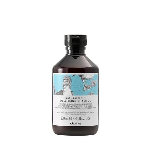 Davines Naturaltech Wellbeing Shampoo – Sanfte Reinigung & Feuchtigkeitspflege für alle Haartypen – mit Echinacea-Phytoceuticals – tägliche Kopfhautpflege, 250 ml