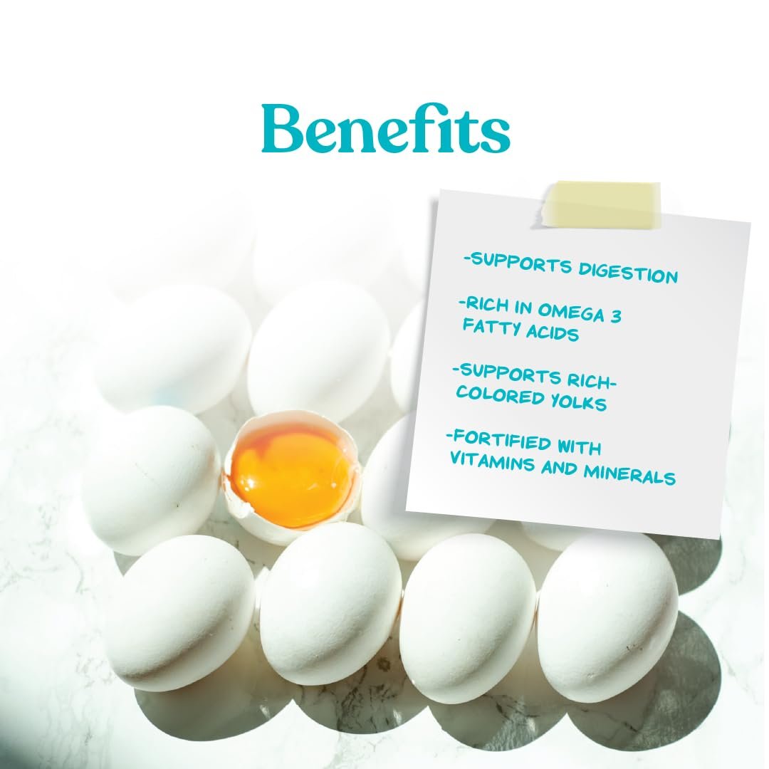 Manna Pro Omega Egg Maker – Geflügelfutterergänzung für Legehennen mit Omega-3-Fettsäuren, Vitaminen & Mineralstoffen, 5 Pfund