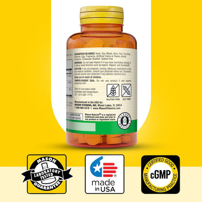 MASON NATURAL Vitamin K2 + D3, 100-Tage-Vorrat, mit Calcium für normale Knochen- und Muskelfunktion, Tabletten