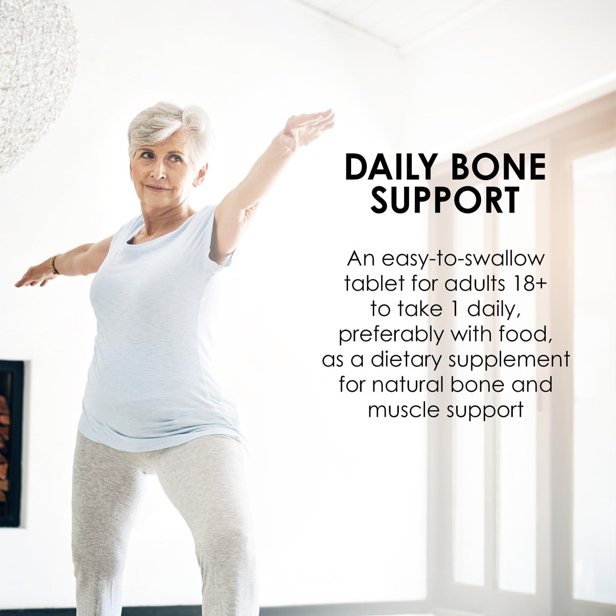 MASON NATURAL Vitamin K2 + D3, 100-Tage-Vorrat, mit Calcium für normale Knochen- und Muskelfunktion, Tabletten