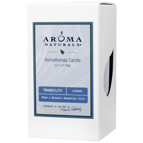 Aroma Naturals Duftkerze Tranquility Lavendel, 2,5 cm x 10 cm, 310 g
