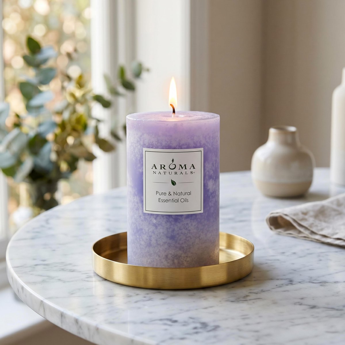 Aroma Naturals Duftkerze Tranquility Lavendel, 2,5 cm x 10 cm, 310 g