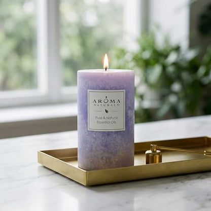 Aroma Naturals Duftkerze Tranquility Lavendel, 2,5 cm x 10 cm, 310 g