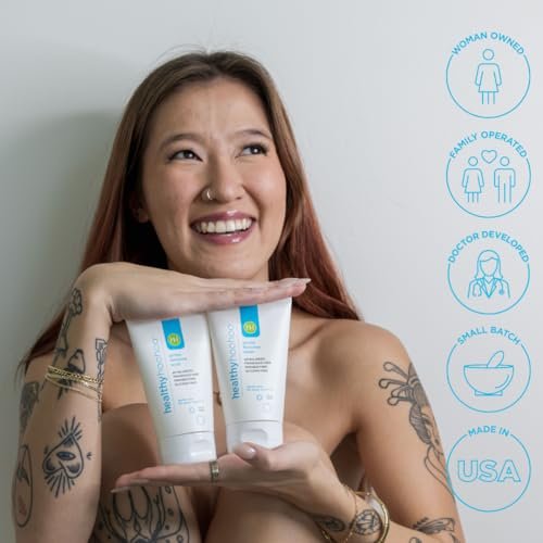 Healthy Hoohoo Sanfte Intimwaschlotion für Frauen, pH-ausgeglichener Vulva-Reiniger für empfindliche Haut, pflanzlich, unparfümiert, paraben- und glycerinfrei (118 ml)