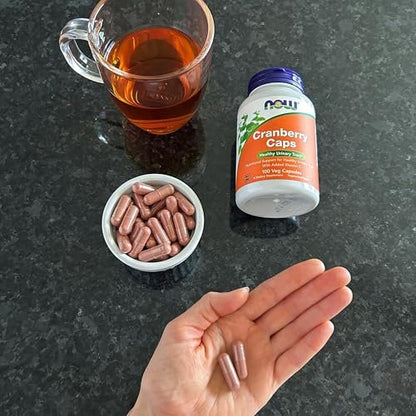 NOW Foods Cranberry Kapseln mit Vitamin C – 100 vegane Kapseln für eine gesunde Harnwege*