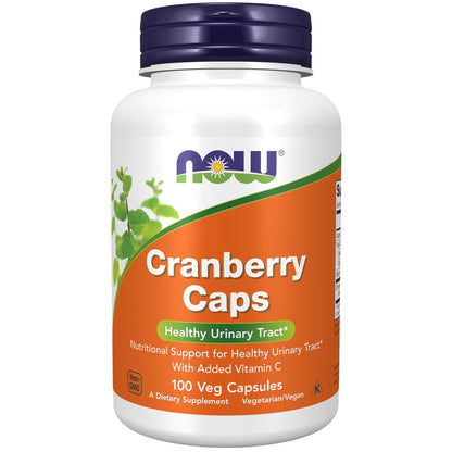 NOW Foods Cranberry Kapseln mit Vitamin C – 100 vegane Kapseln für eine gesunde Harnwege*