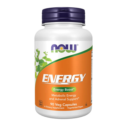 NOW Foods Energie-Diätpräparat mit B-Vitaminen, Grüntee, Panax Ginseng und Rhodiola, 90 Kapseln
