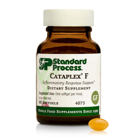 Standard Process Flax Oil Plus – Nahrungsergänzung mit Vitamin B6 & Omega-3 für gesunde Haut & Haare – glutenfrei, milchfrei & sojafrei – 60 Softgels