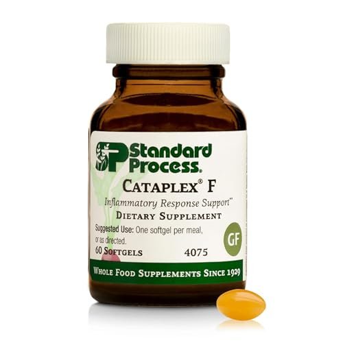 Standard Process Flax Oil Plus – Nahrungsergänzung mit Vitamin B6 & Omega-3 für gesunde Haut & Haare – glutenfrei, milchfrei & sojafrei – 60 Softgels